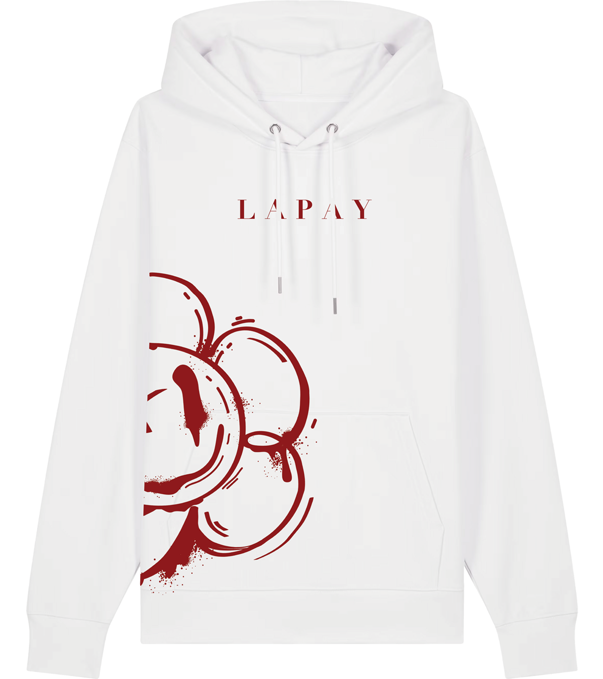 FlowerHead_Hoodie_White_Front